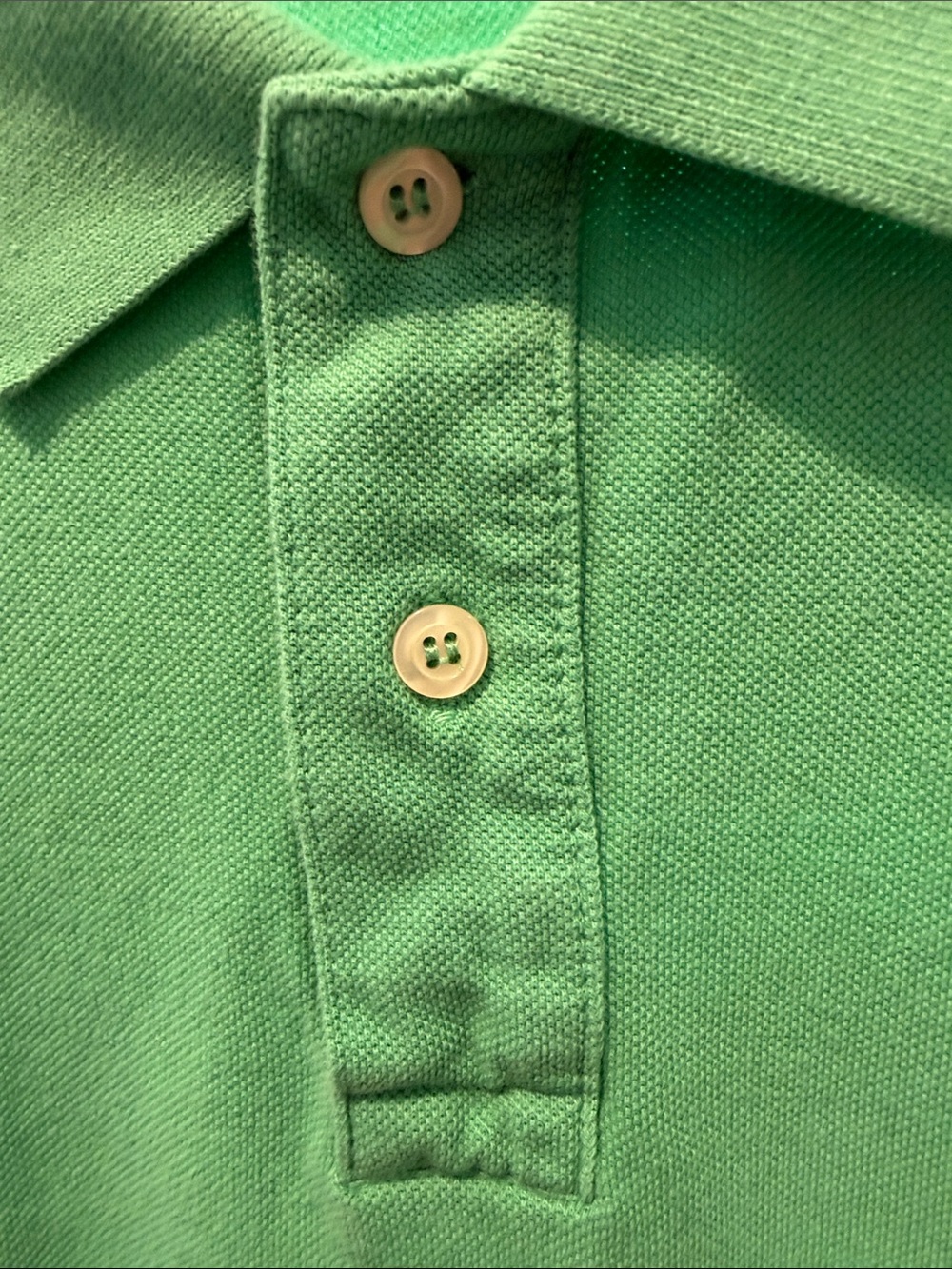 United Colors Of Benetton Men’s Mint Green Polo Shirt with Logo - Picture 5 of 6